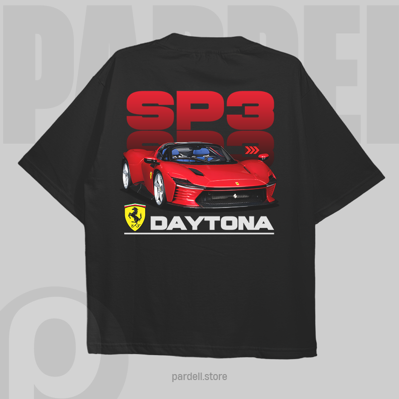 Car t-shirt design Daytona SP3 PNG