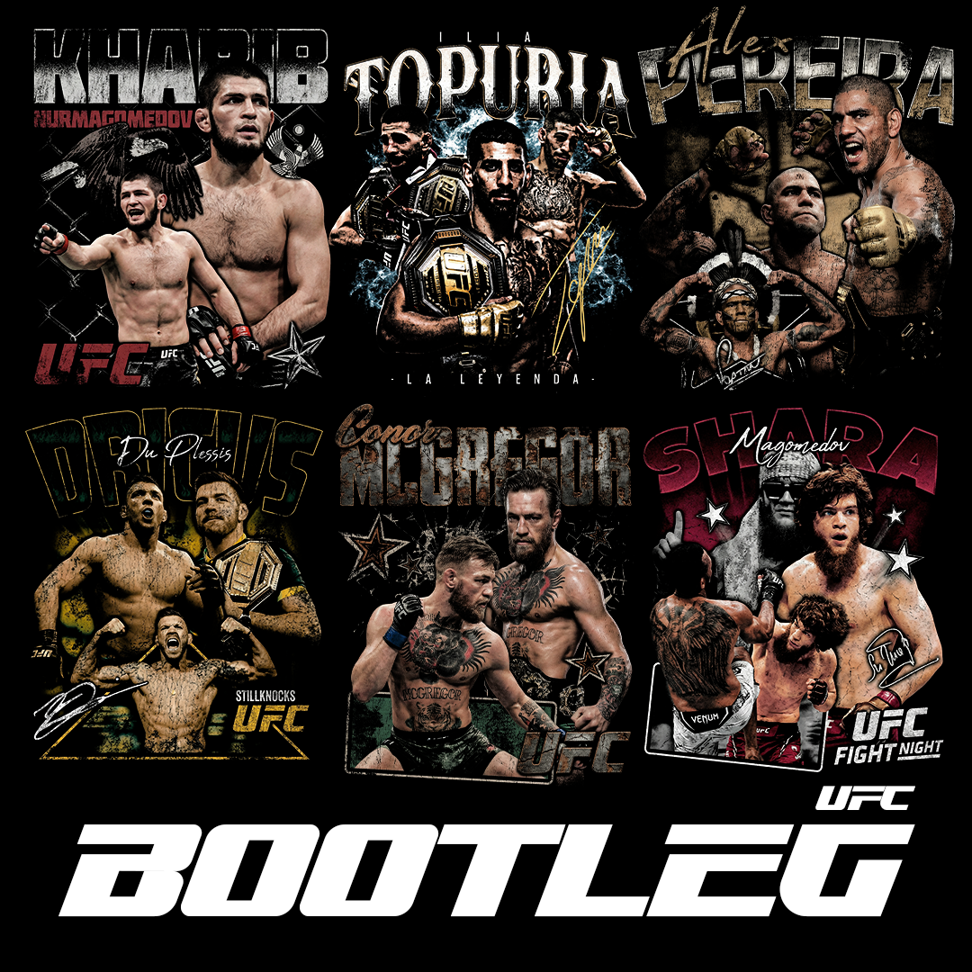 Bootleg designs grunge ufc fighters