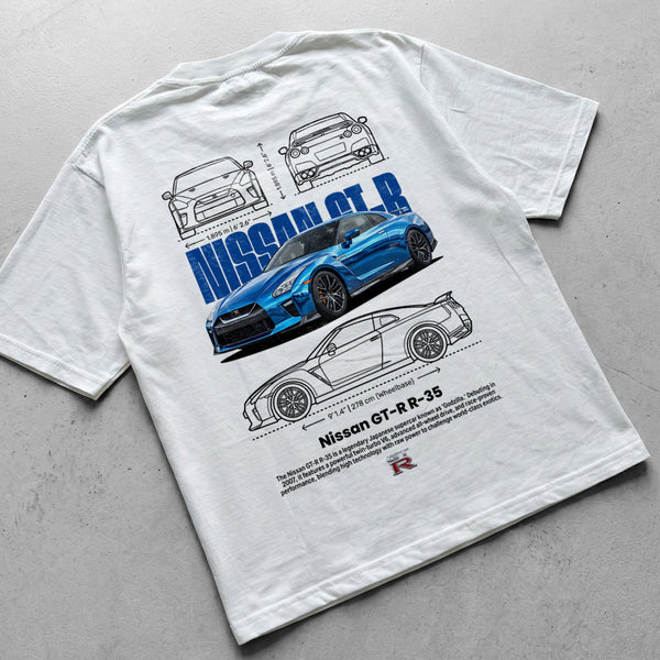 Car t-shirt design Nissan GT-R R35