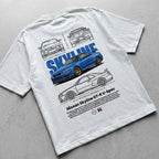 Car t-shirt design Nissan Skyline V-spec