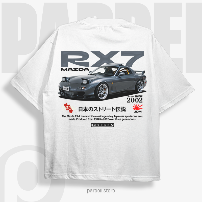 Template car Mazda Rx7 1978-2002 t-shirt design
