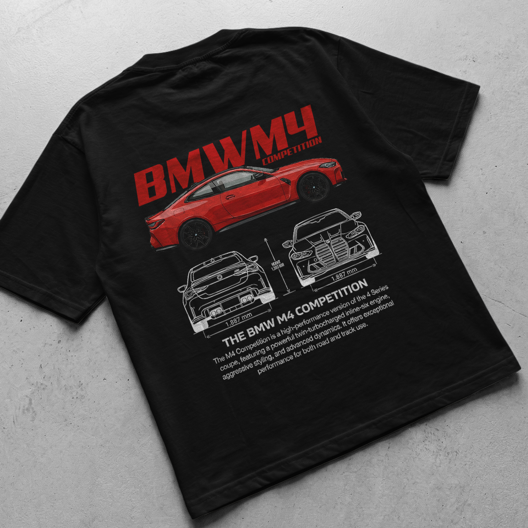 Car t-shirt design BMW M4 Competition