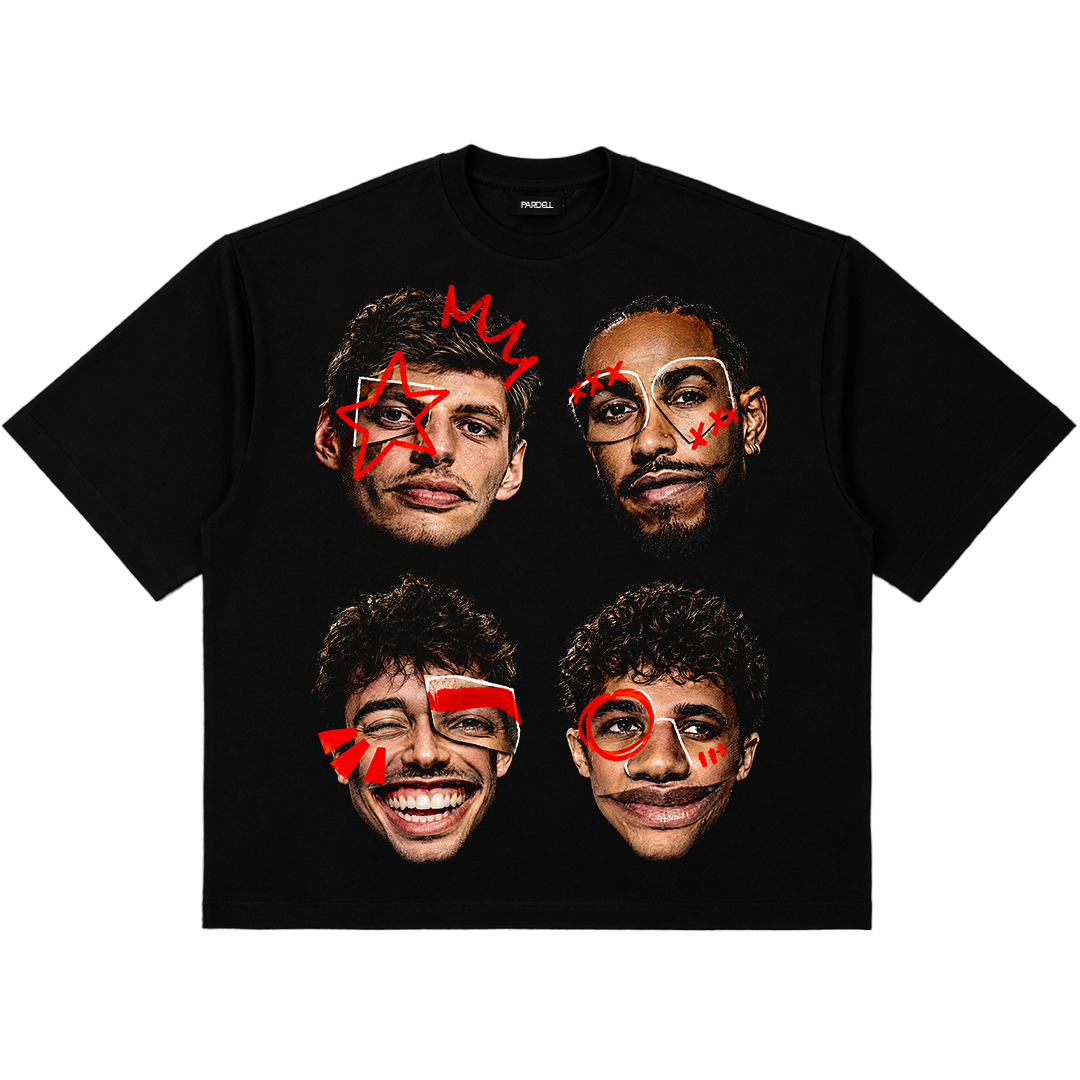 Digital File - Funny faces F1 tshirt design