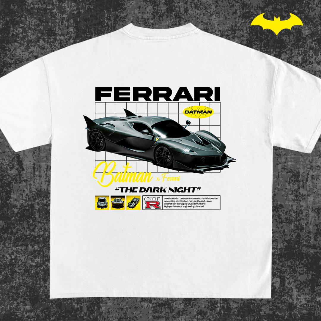 Batman x Ferrari - t-shirt design