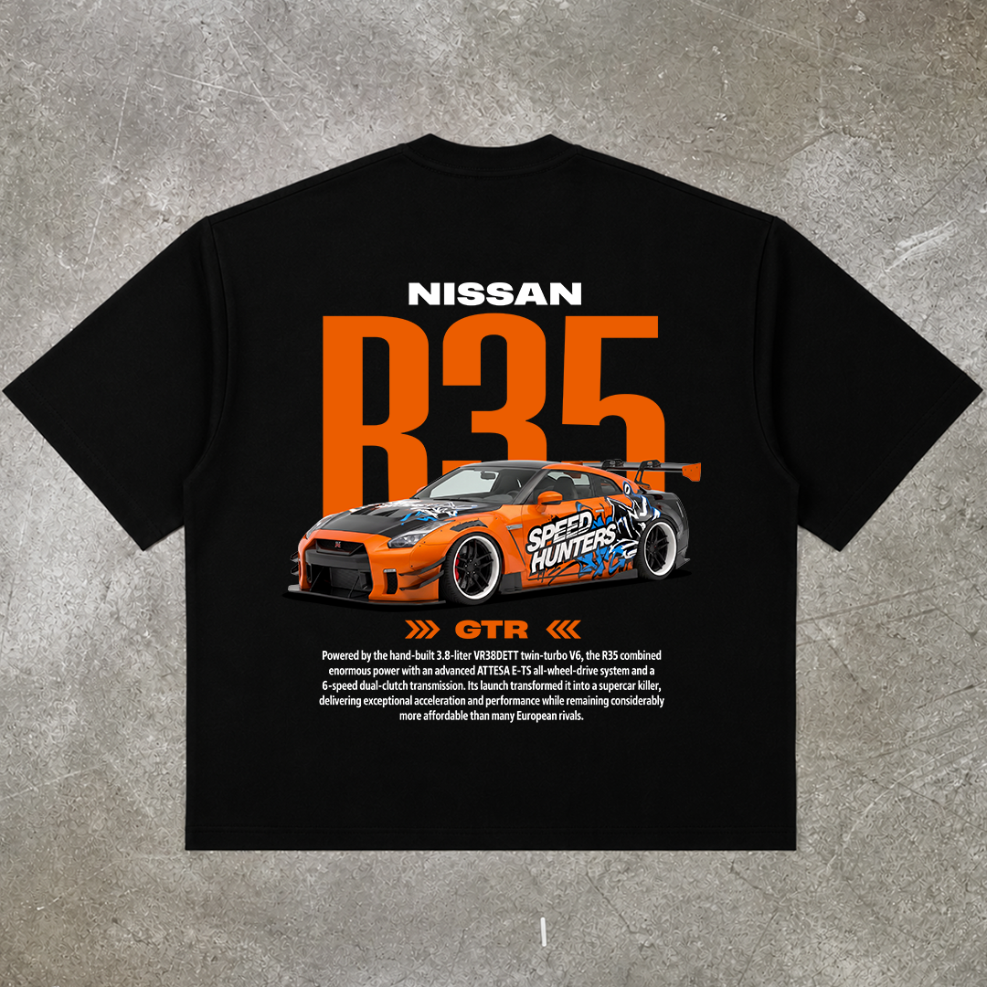 Nissan GTR R35  t-shirt design