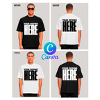 4 Mockups Canva - t-shirts