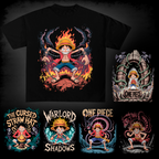 Digital illustration T-shirt design – Japanese pop culture inspired