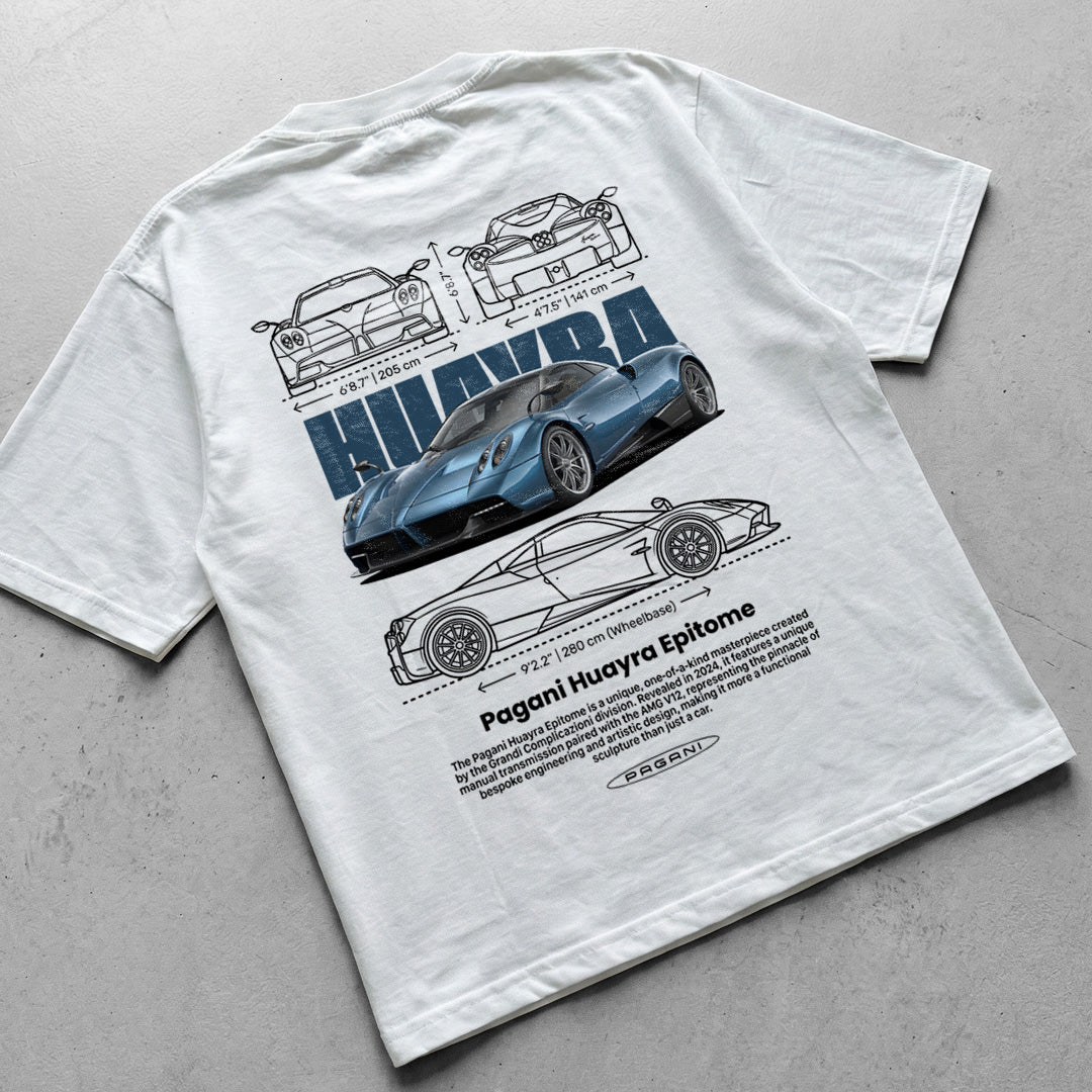 Car t-shirt design Pagani Huayra Epitome