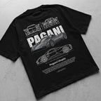 Car t-shirt design Pagani Utopia