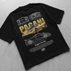 Car t-shirt design Pagani Zonda