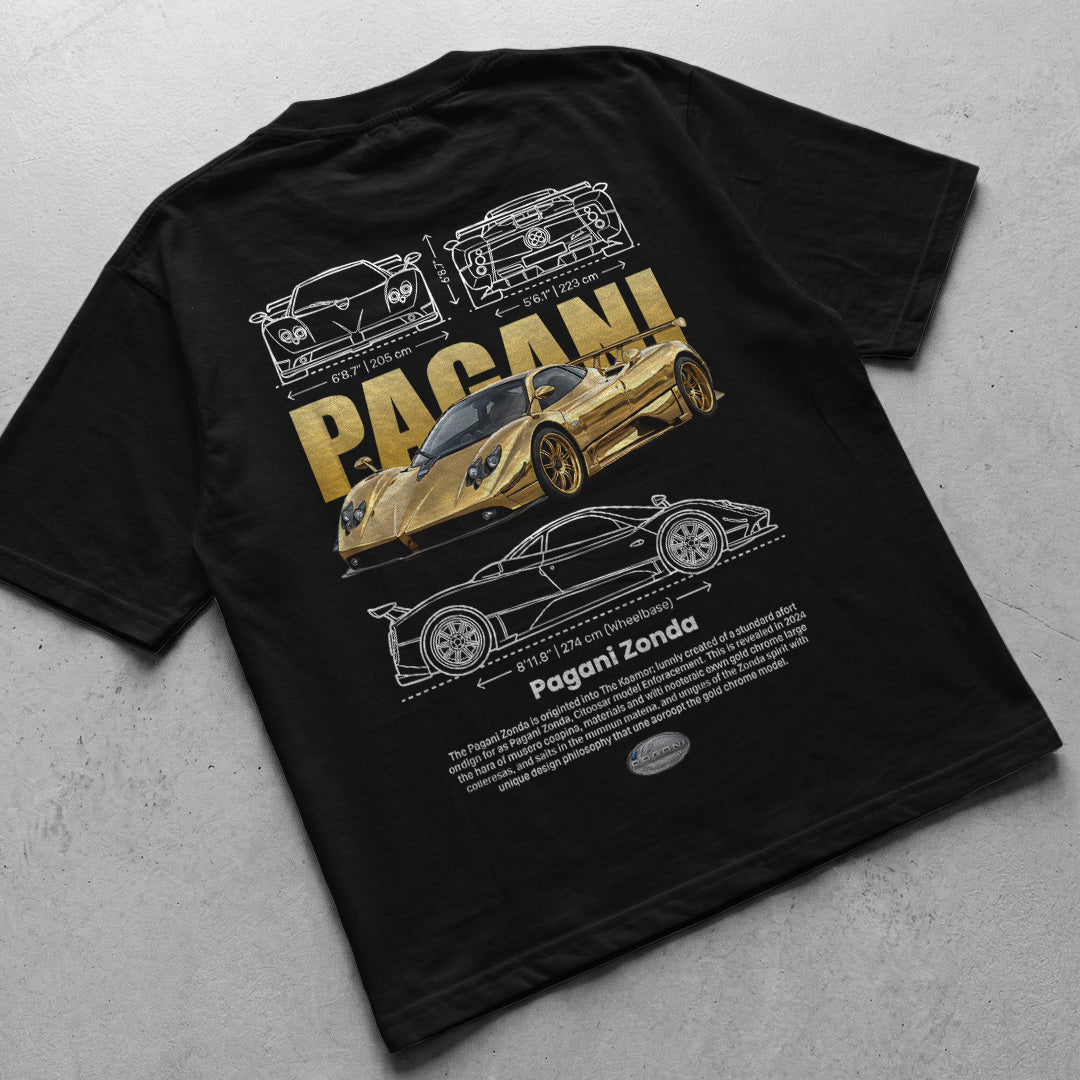 Car t-shirt design Pagani Zonda