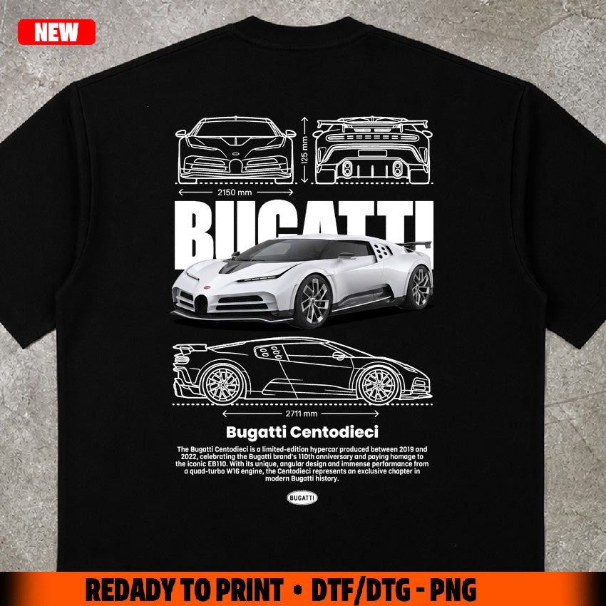 t-shirt design B. Centodieci digital file png