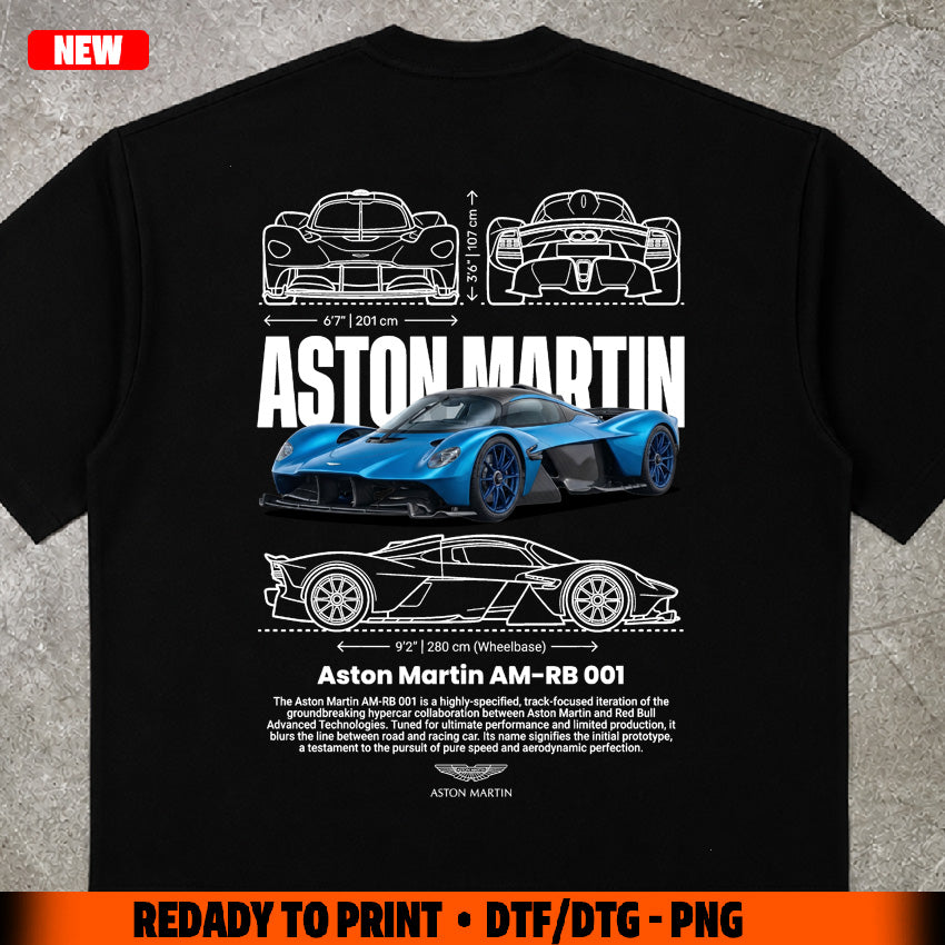 T-shirt design Aston M. AM-RB 01 digital file png