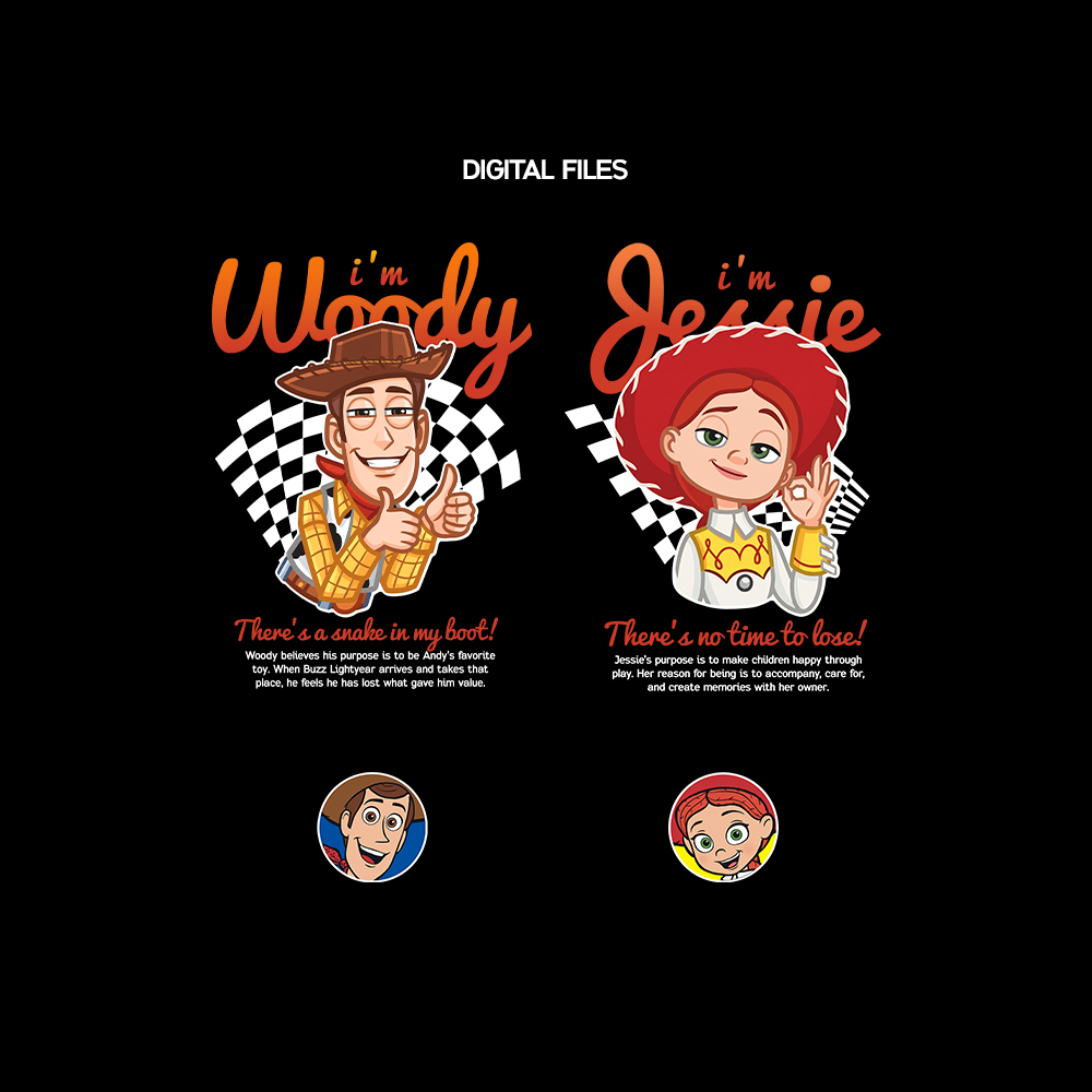 Digital Files - Vaqueros Story t-shirt designs