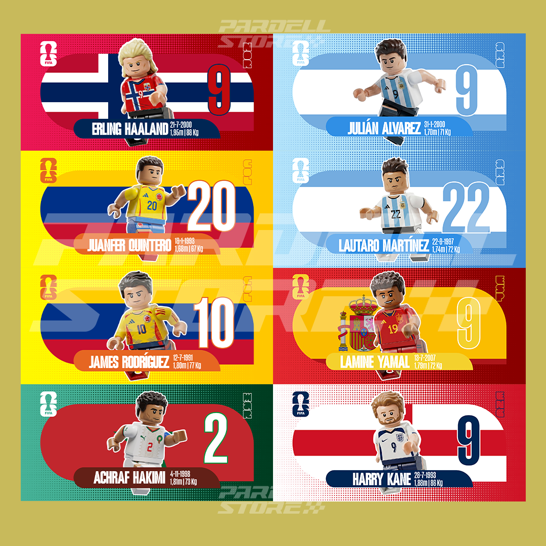 Plantillas de jugadores de fútbol estilo Leg0