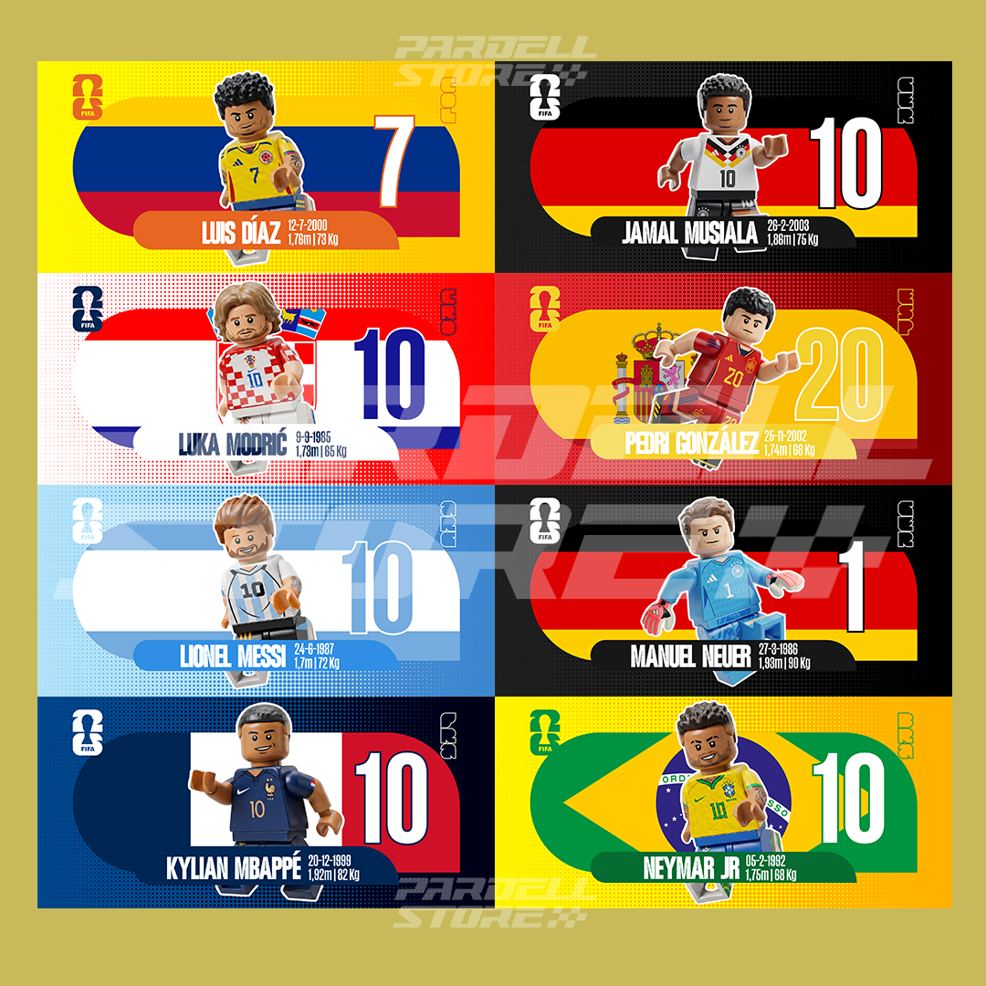 Plantillas de jugadores de fútbol estilo Leg0
