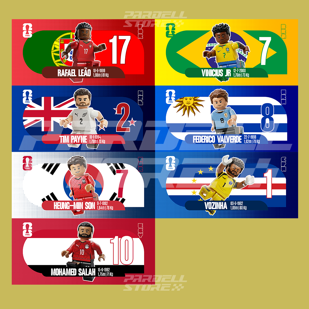 Plantillas de jugadores de fútbol estilo Leg0