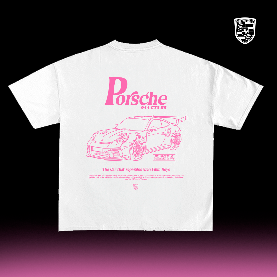 Porsche 911 GT3 Pink t-shirt design
