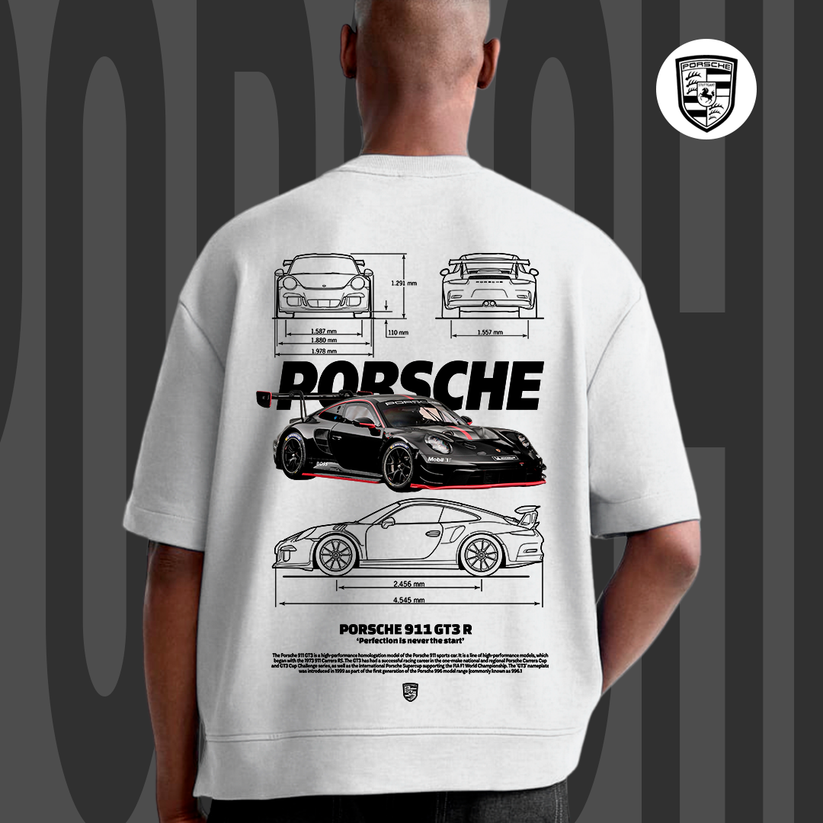 Plantilla Porsche 911 GT3 R - t-shirt design – Pardell