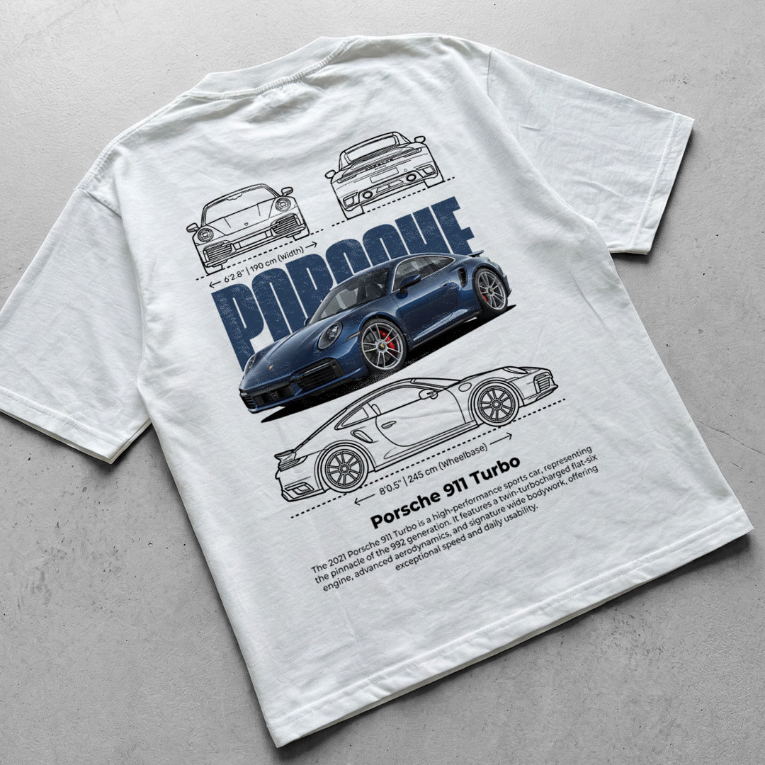 Car t-shirt design Porsche 911 turbo