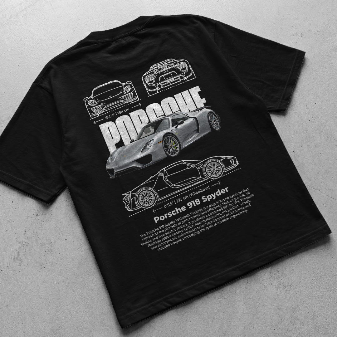 Car t-shirt design Porsche 918 spyder