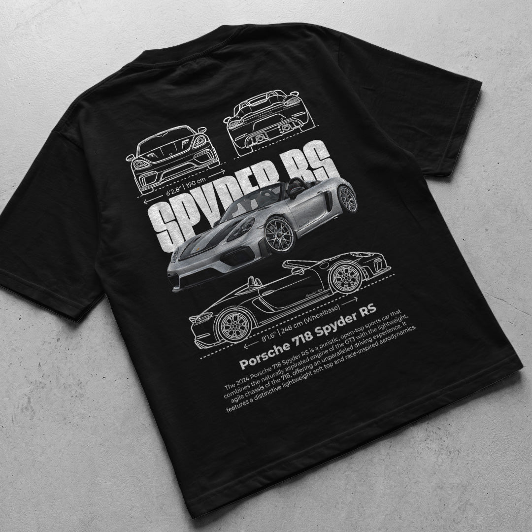 Car t-shirt design Porsche  718 spyder RS