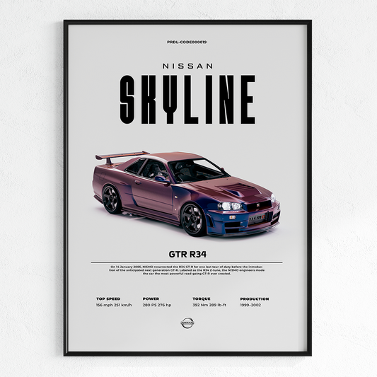 car poster for printing