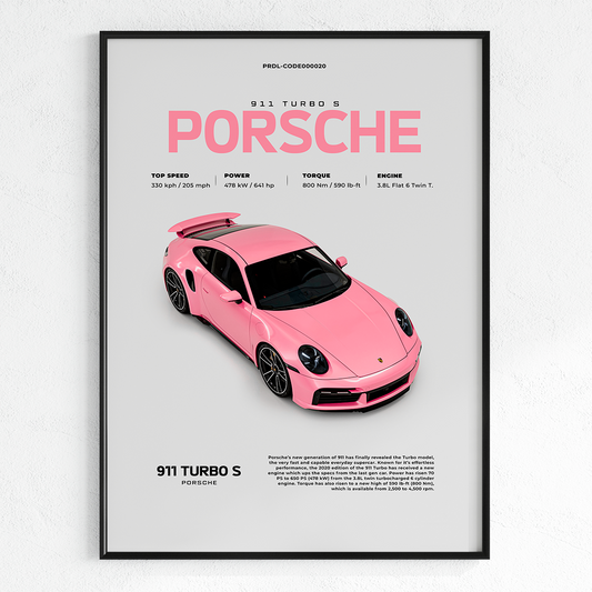 Car poster for printing