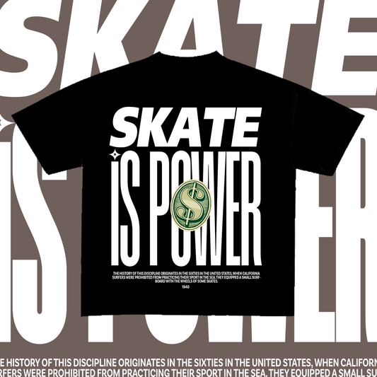 Skate is Power t-shirt design