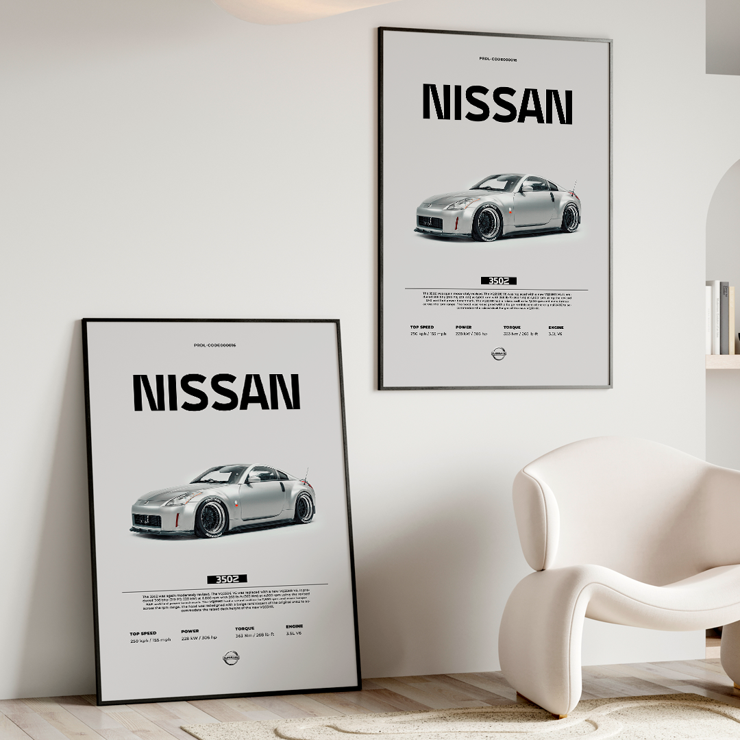 Nissan 350z poster for printing