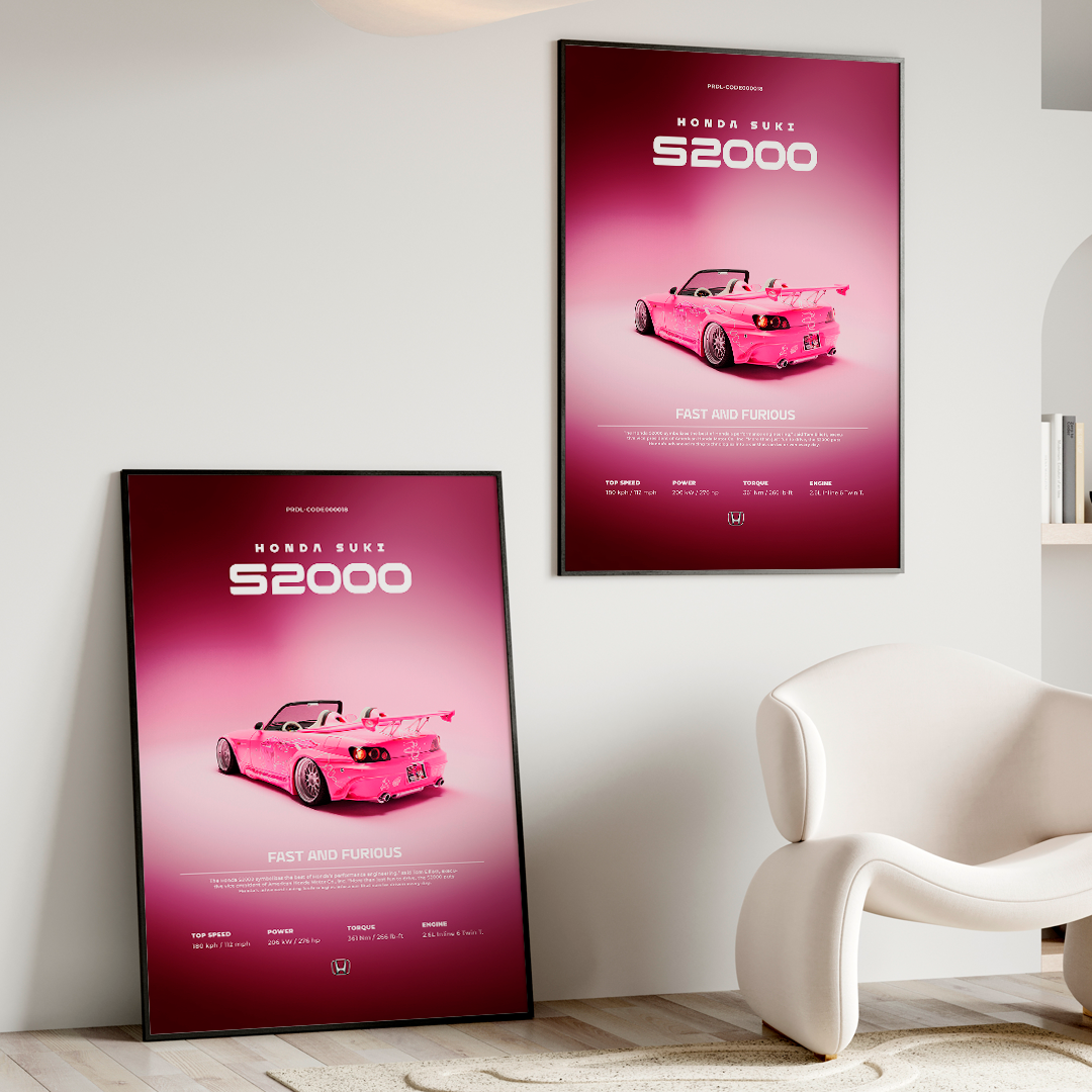 Honda S2000 Suki poster for printing0