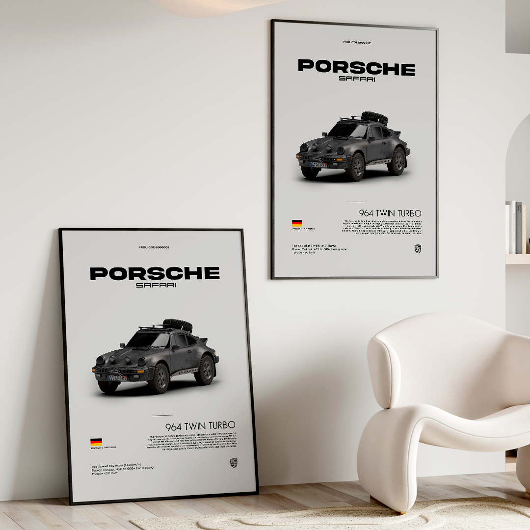 Porsche 911 Safari Poster for printing