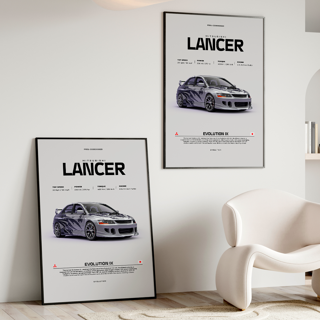 Car poster for printing