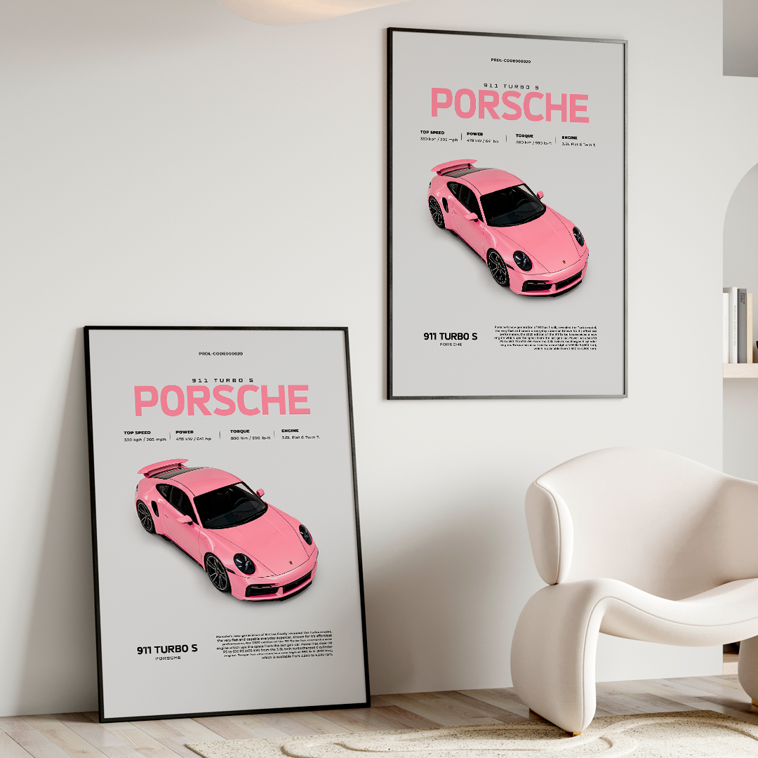 Porsche 911 Turbo s poster for printing