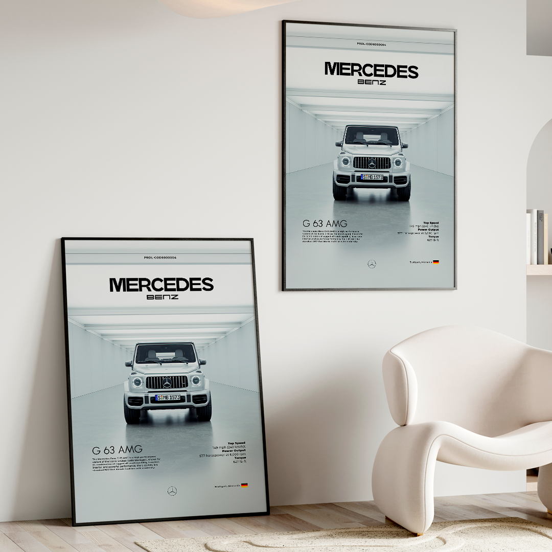 Mercedes-Benz C63 AMG poster for printing