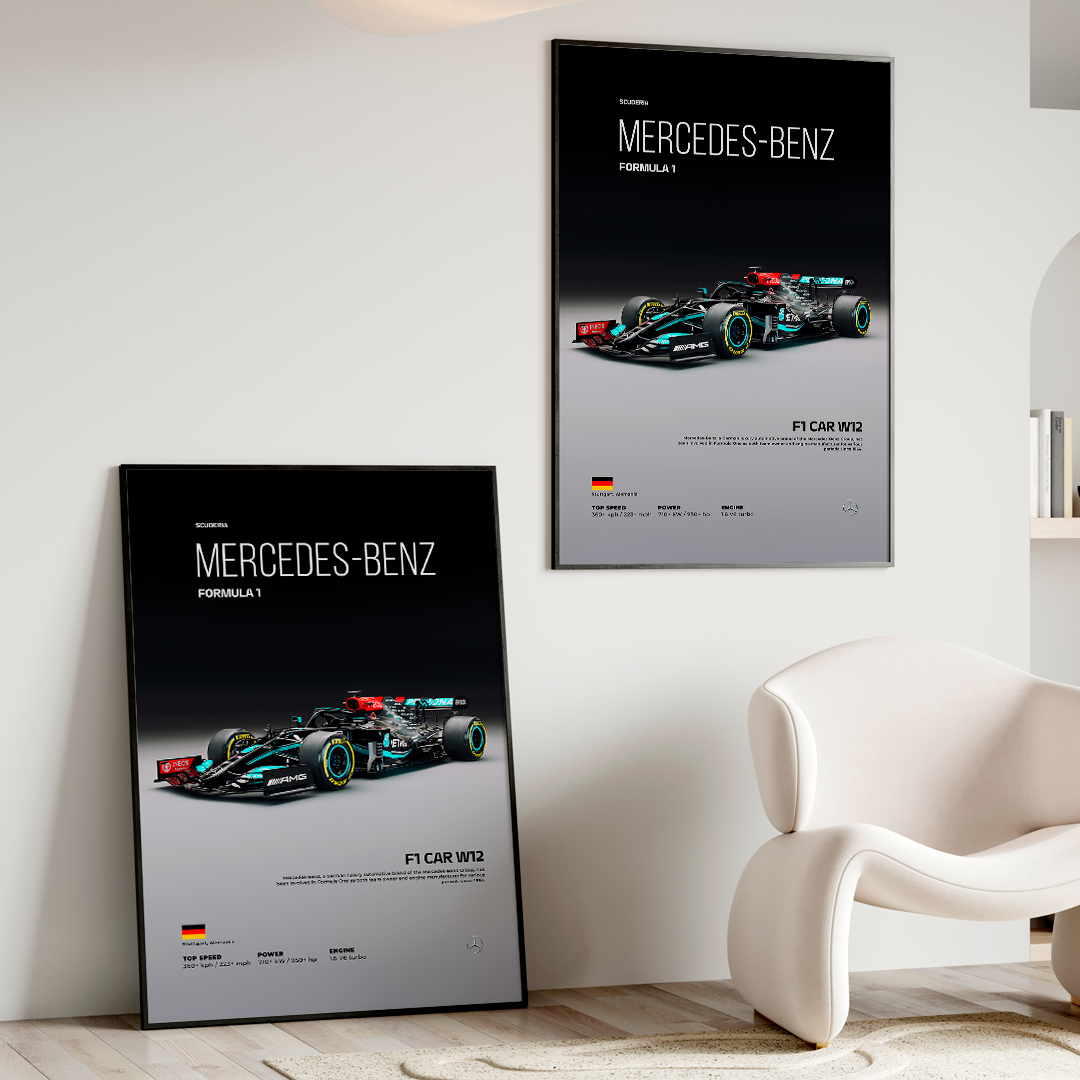 Mercedes-Benz Formula 1 poster for printing