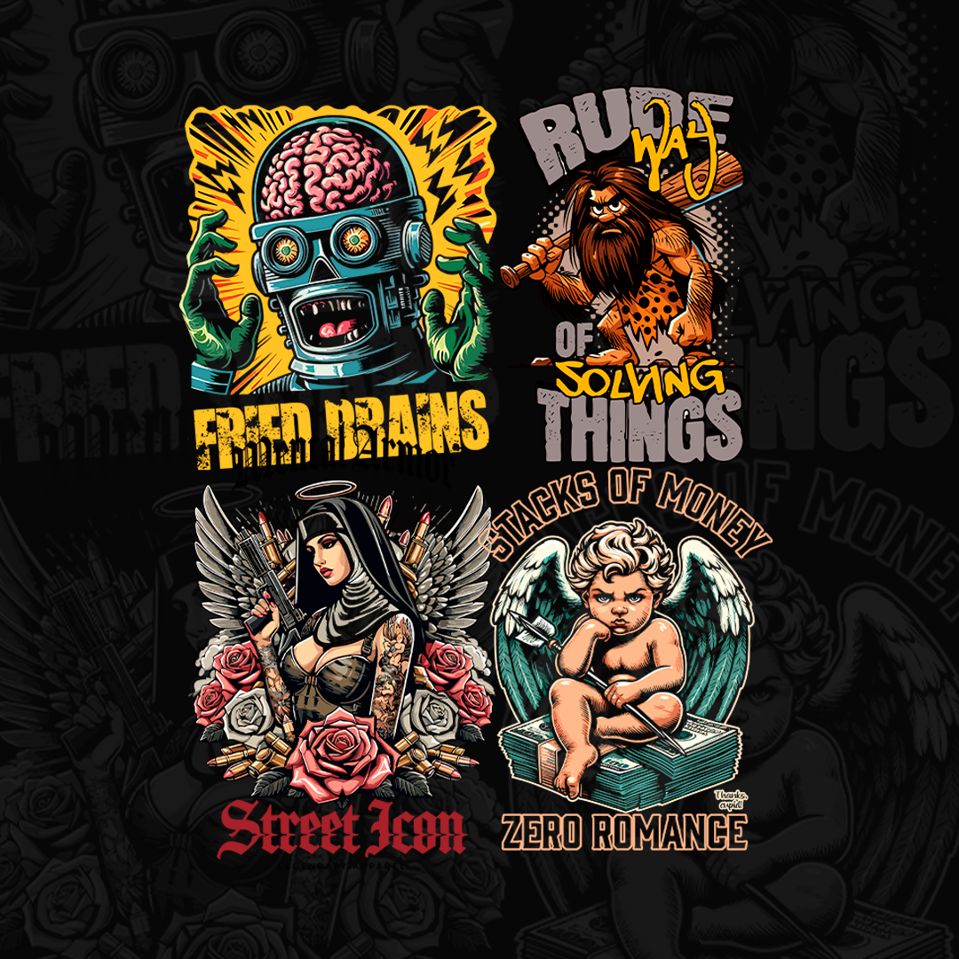 40 DISEÑOS VARIADOS PARA DTF Y SUBLIMACION - t-shirt design