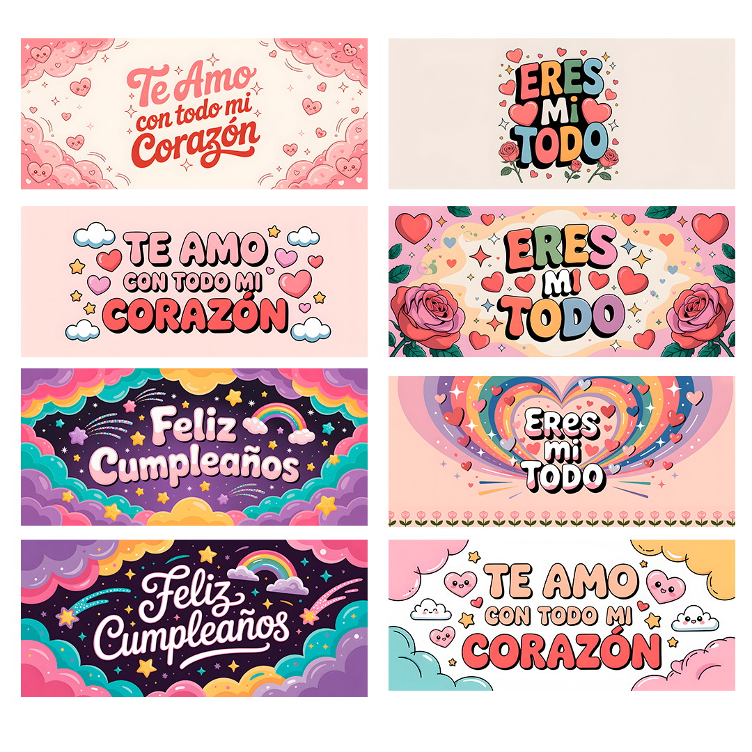 40 Plantillas de Mugs para sublimar