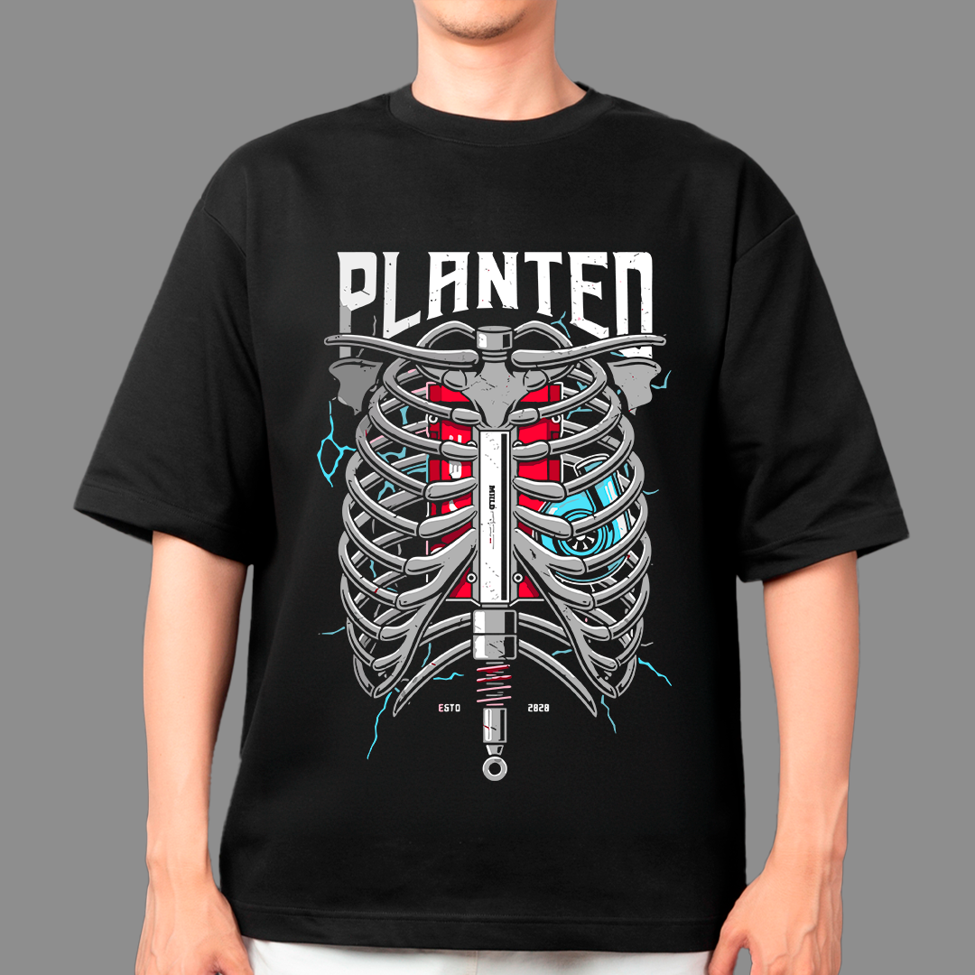 Planted Skelete t-shirt design