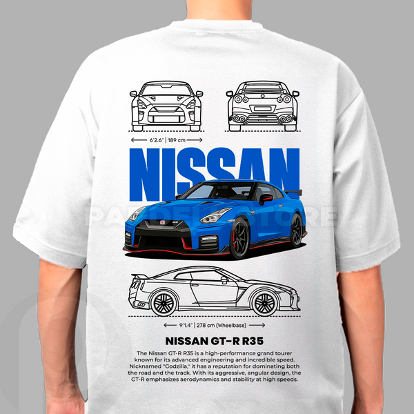 Nissan GT-R 35 t-shirt design png
