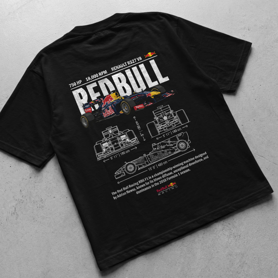 Digital File - Car t-shirt design RB6 Red Bull Racing - Fan Art