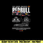 Digital File - Car t-shirt design RB6 Red Bull Racing - Fan Art