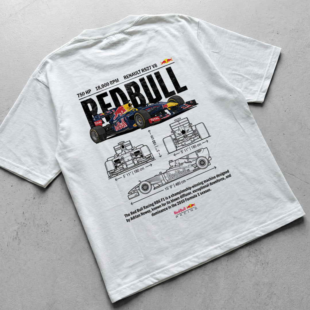 Digital File - Car t-shirt design RB6 Red Bull Racing - Fan Art