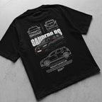 Car t-shirt design Renault Sandero RS black