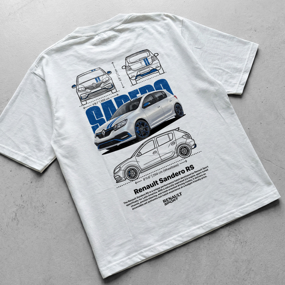 Car t-shirt design Renault Sandero RS