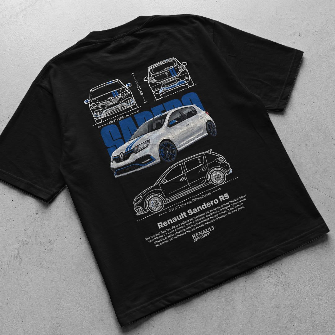 Car t-shirt design Renault Sandero RS