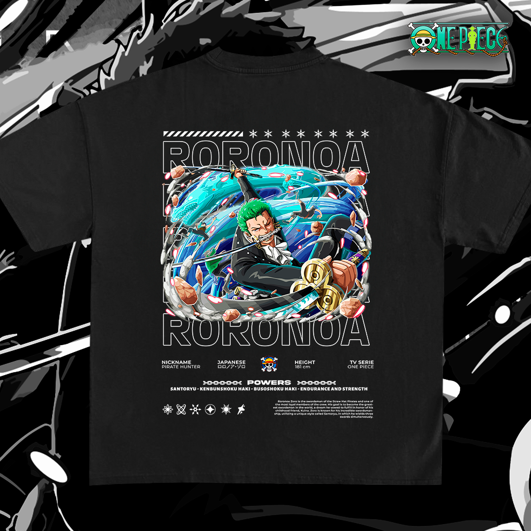 Roronoa Zoro One Piece - T-shirt design