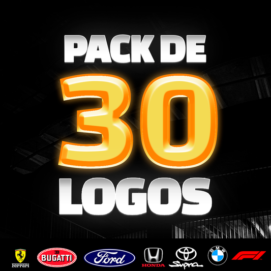 Pack of 30 car logos