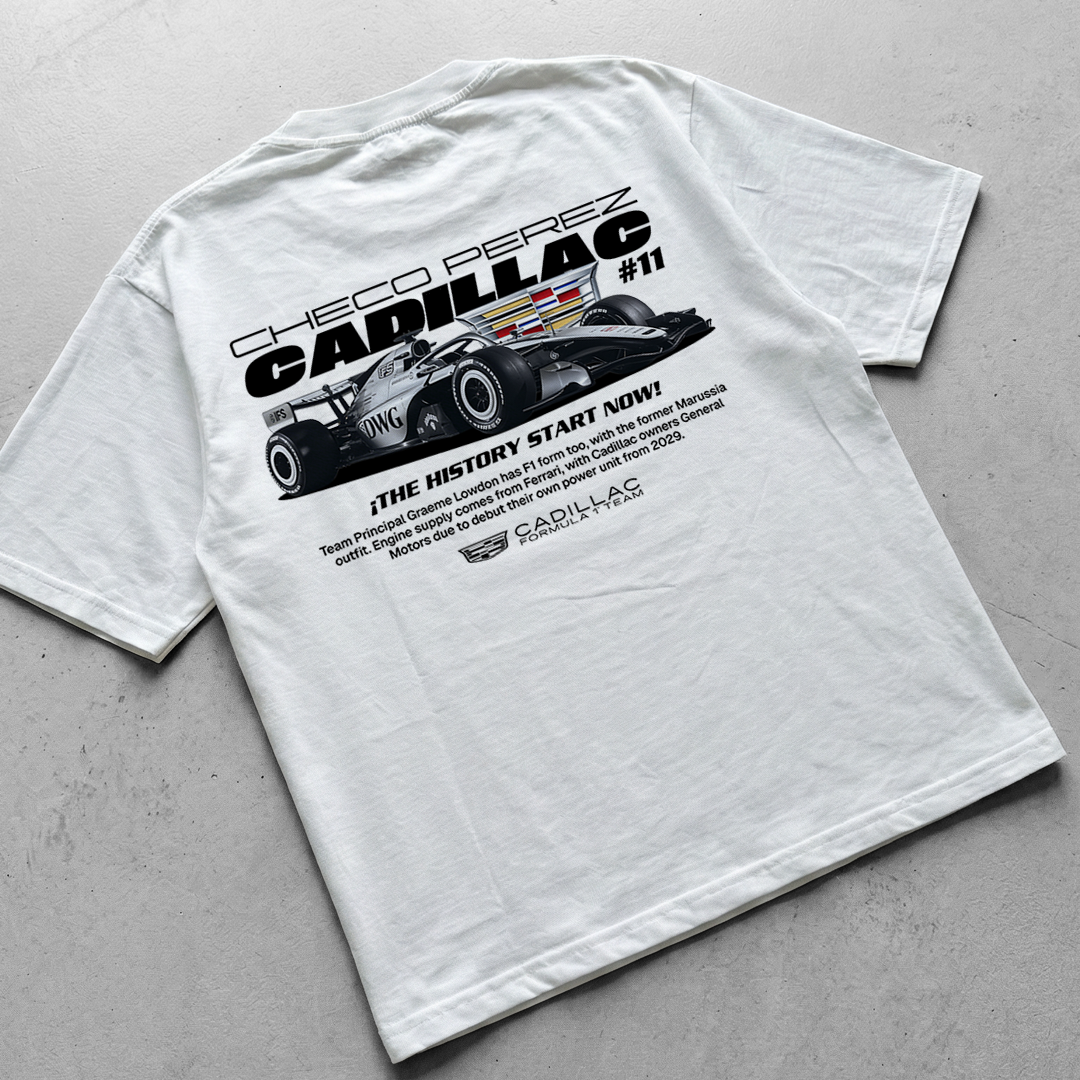 Digital File - Scuderia Cadillac F1 - Sergio Checo Perez t-shirt design