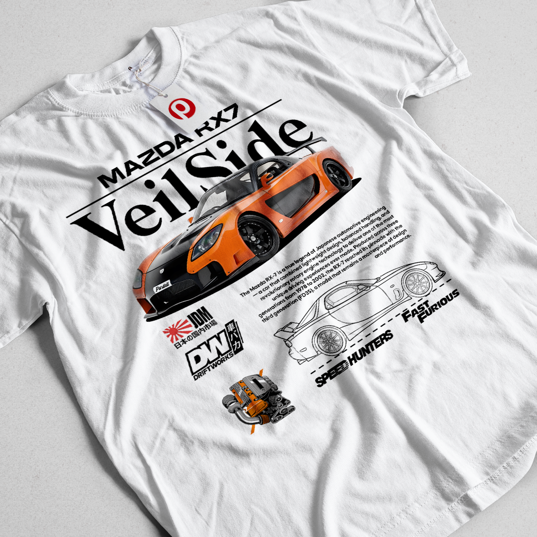 RX7 Veilside digital file for t-shirt - download